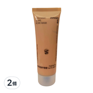 INNISFREE 台灣公司貨 火山泥雙效毛孔潔淨面膜 110g, 1入, 2條