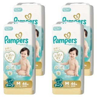 Pampers 幫寶適 日本境內版 黏貼型紙尿褲/尿布 6~11kg, M, 184片