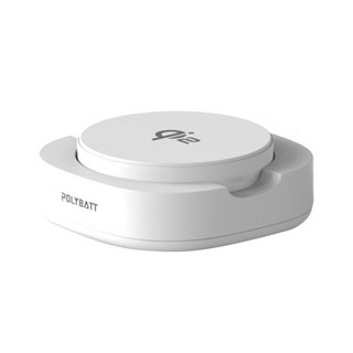 POLYBATT Qi2認證 15W二合一折疊式磁吸無線充電座, 1個, 白色