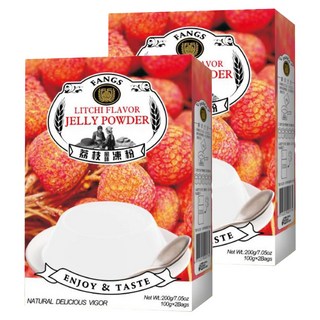FANGS方氏 荔枝凍粉 (100公克 x 2包入)/盒 方便製作 口感Q彈, 200g, 2盒
