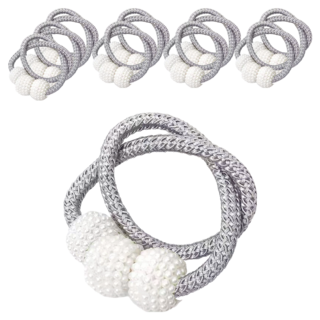 窗簾磁吸扣 灰色 簡約 窗簾配件, 10個