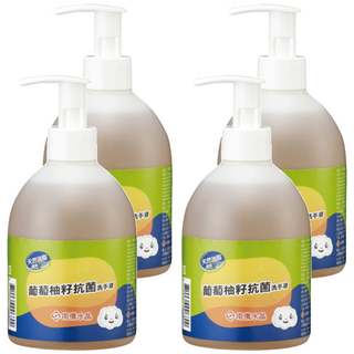南僑水晶 抗菌洗手液 葡萄柚籽, 320g, 4瓶