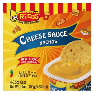 Ricos 墨西哥玉米片起司醬 4入, 400g, 1個
