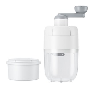 Rebes 家用雪花手動刨冰機, 1個, 灰色, 單品