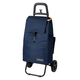 cocoro 輕量折疊大容量購物車, 海軍藍, 1個