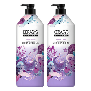 KERASYS 紫羅蘭玫瑰香氛洗髮精, 2瓶, 1L