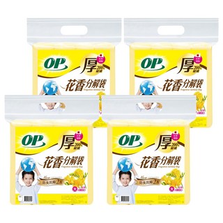 OP 花香分解袋 加厚加量 大(65 x 70cm) 英國梨小蒼蘭, 45L, 4包