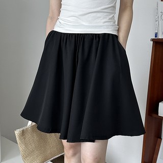 Lalaon 腰部鬆緊帶A字傘狀褲裙 TSP711