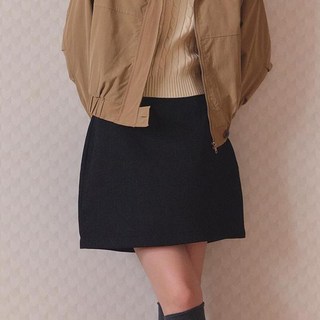 비키 여성용 트위드 세미 A라인 미니 스커트 TJSAI7302