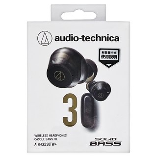 audio-technica 鐵三角 真無線耳機 原廠保固, ATH-CKS30TW+, 霧透黑