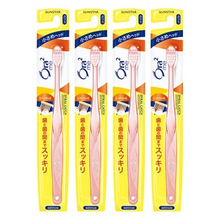 SUNSTAR 三詩達 高彈力牙刷 中性毛 顏色隨機, 1入, 4支