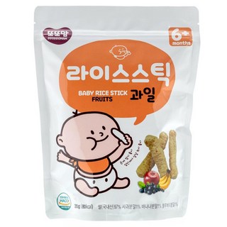 韓爸田園日記 手指米棒 6個月以上寶寶適用, 水果, 20g, 1包