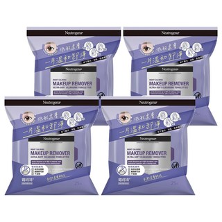 Neutrogena 台灣公司貨 薰衣草低敏柔膚卸妝棉, 25片, 4包
