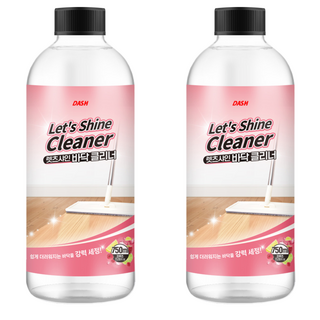 대쉬 렛츠샤인 바닥 클리너 청소 세정제, 750ml, 2개
