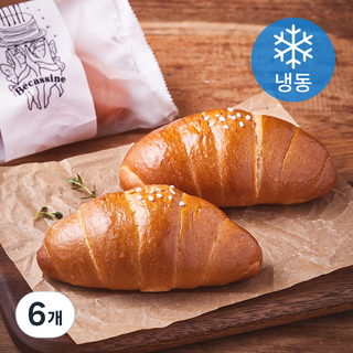 베카신 버터 소금빵 (냉동), 65g, 1개입, 6개