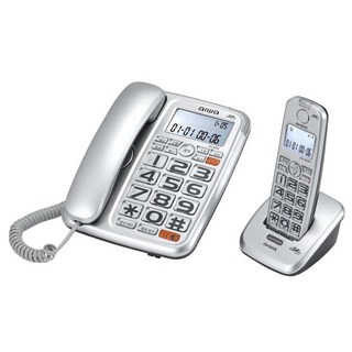 Aiwa 愛華 助聽無線電話 AG-8099 超大按鍵 緊急求救電話 來電去電報號