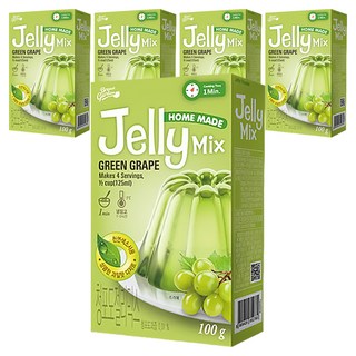 Bread Garden 青葡萄口味果凍粉, 100g, 5盒