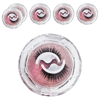 自黏假睫毛 Set 人造纖維材質 快速配戴 穩固不易掉落, 黑密款, 2組