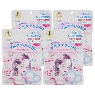 KOSE 高絲 CLEAR TURN 光映透 白玉光澤爆彈面膜, 7個裝, 4個