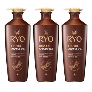 RYO 呂 紅金丹紅蔘豐盈養護洗髮精 白色花香, 820ml, 3瓶