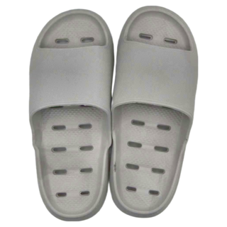 厚底排水拖鞋 PVC材質 高彈柔軟 速乾, 42~43(27cm), 灰色, 1雙