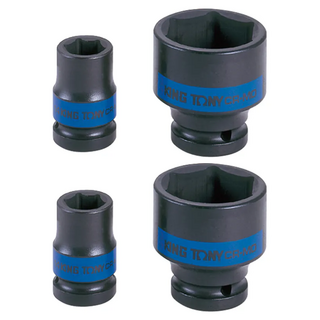 KING TONY 金統立 1/2DR. 公制六角氣動標準套筒 KT453513M, 2個