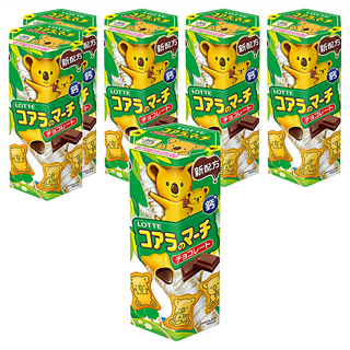 LOTTE 樂天 小熊餅 巧克力風味, 37g, 6盒