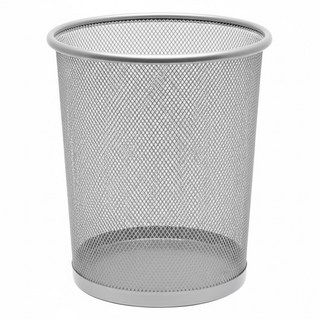 AXIS 艾克思 簡約金屬網狀垃圾桶 9L, 銀色, 1個