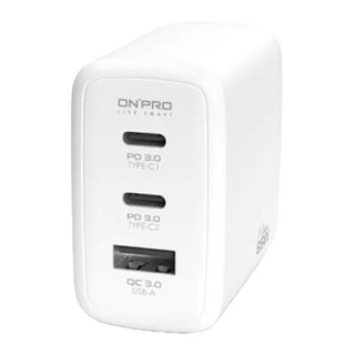 ONPRO UC-GAN65W 3孔65W充電器 Pro版, 白色, 1個