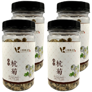 公館鄉農會 杭菊茶，台灣苗栗在地杭菊，農藥檢驗 安全無毒, 25g, 1罐, 4罐
