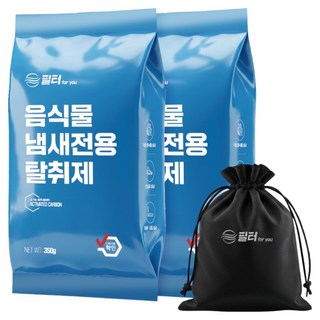 필터포유 음식물 처리기 필터 리필 숨쉬는 탈취 활성탄 + 다용도 파우치 세트, 린클 RC-02