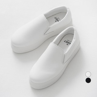 CARET 女士基本款皮革厚底懶人鞋