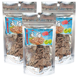 李家興冰梅 嚴選精製 古法精製 風味絕佳, 35g, 3包
