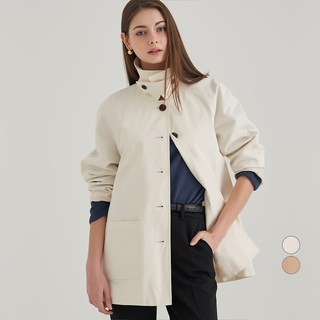 AFINAR 棉質短版風衣