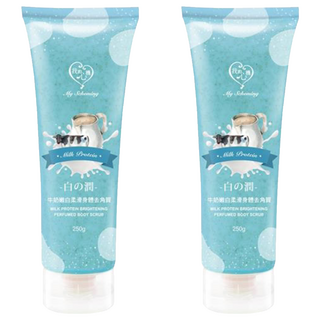 MY SCHEMING 我的心機 身體去角質霜 牛奶嫩白, 250ml, 2條