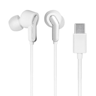 Kinyo Type-C入耳式耳機 線長1.2m, CEM-880, 白色, 1個