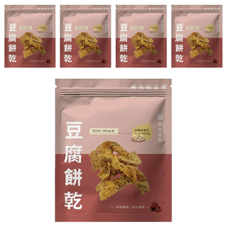 明月豆腐 豆腐餅乾 梅粉, 150g, 5包