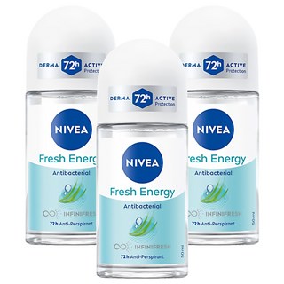NIVEA 妮維雅 止汗爽身乳液 清新舒涼, 50ml, 3件