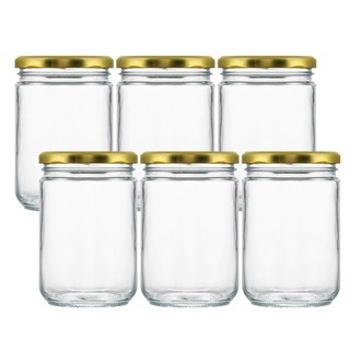 comet 家用圓形玻璃瓶, 6個, 500ml