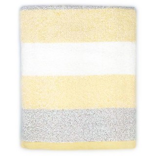 奈米銀竹炭色紗浴巾，黃色，抑菌親膚吸水速乾，台灣製造, 1件