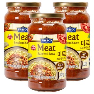오뚜기 프레스코 미트 스파게티소스, 400g, 3개