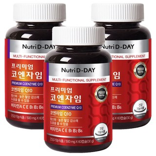 Nutri D-DAY 輔酶Q10軟膠囊, 60顆, 3罐