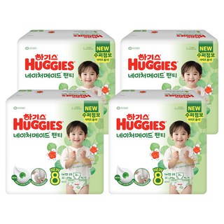 하기스 2024 네이처메이드 팬티형 기저귀 남여공용, 점보형(2XL), 104매