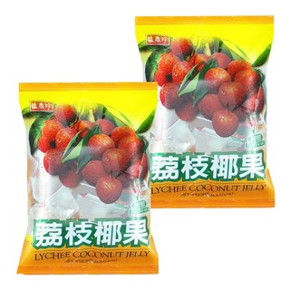 盛香珍 蒟蒻椰果 荔枝, 420g, 2袋