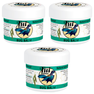Tui Balms 天然驅蚊止癢精油蜂蠟膏 25g -天然精油、舒緩止癢、戶外必備, 3罐