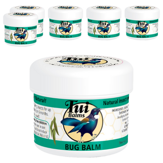 Tui Balms 天然驅蚊止癢精油蜂蠟膏 25g,6罐