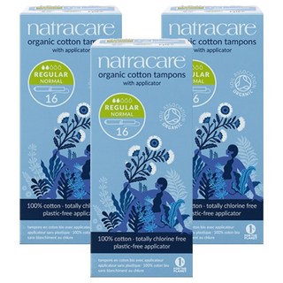 나트라케어 탐폰 어플리케이터, 16개입, 3개, 레귤러