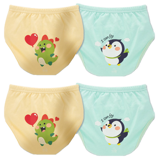 agazzang Friendly 6層如廁訓練褲, 恐龍, 企鵝, 2套