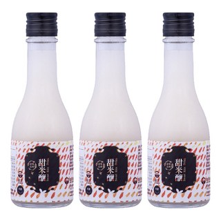 菇王 甜米釀, 特殊發酵技術 獨特台灣風味, 無酒精成分, 大人小孩都能喝, 200ml, 3瓶