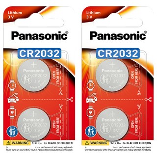 Panasonic 國際牌 台灣公司貨 鋰鈕扣電池 CR-2032TW, 2入, 2組